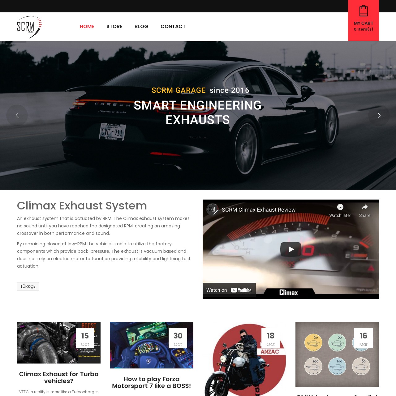 scrm garage website